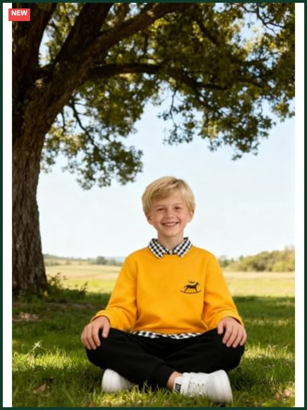 Toddler Boy 2-Piece Long Sleeve Sweatshirt Top and Pants Winter Outfit Set